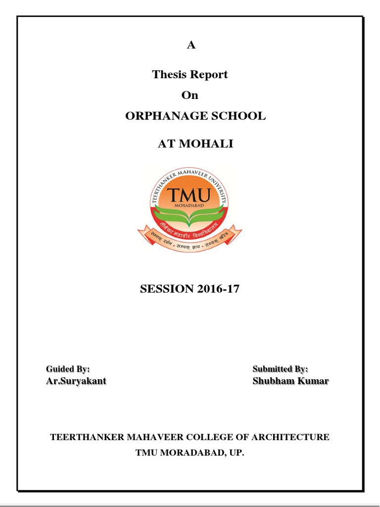 Orphanage School Site Study Report Final Pdf Nature