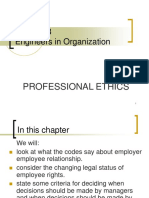 Engineers in Organization: Professional Ethics