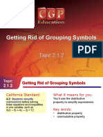 2getting Rid of Grouping Symbols