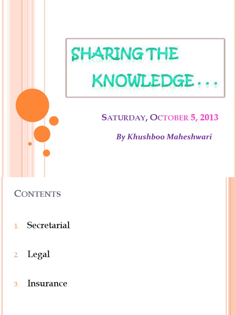 Knowledge Sharing Session - 05.10.2013 | PDF | Minimum Wage | Employment