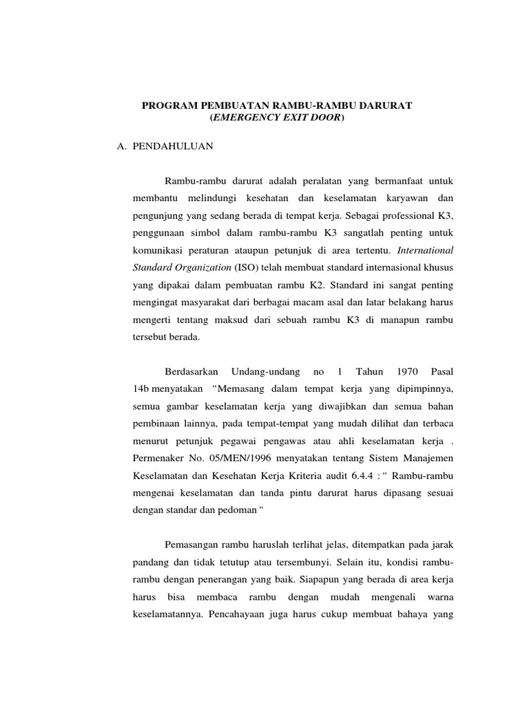 Program Pembuatan Rambu | PDF
