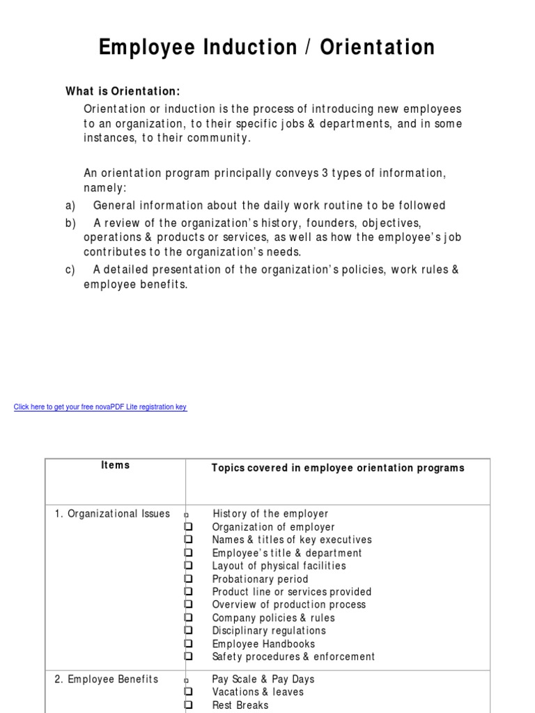 AN EMPLOYEEORIENTATION.pdf Employee Benefits Employment