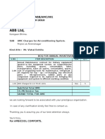 ABB LTD,: Our Ref: Abicol/Abb/Amc/001 Date - 18 TH MARCH 2010