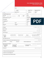 Application Form for Hull Insurance