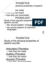 The Study of Speech Sounds