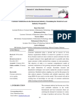 Customer Satisfaction in The Restaurant Industry Examining The Model in Local Industry Perspective