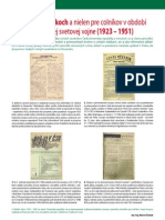 Časopisy o colníkoch a nielen pre colníkov v období I. ČSR a po druhej svetovej vojne (Colné aktuality č. 9 - 10/2010)