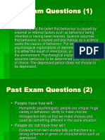 Past Exam Questions