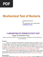 Biochemical Test of Bacteria