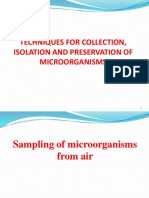 Techniques For Collection, Isolation and Preservation of Microorganisms