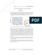 Exercises in Thermodynamics and Soft Matter