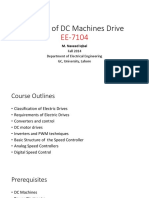 Control of DC Machines Drive: Fall 2014 Department of Electrical Engineering GC, University, Lahore