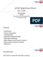 Control of DC Machines Drive: Fall 2014 Department of Electrical Engineering GC, University, Lahore