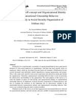The Effect of Self-Concept and Organizational Identity On Organizational Citizenship Behavior (A Case Study in Social Security Organization of Isfahan City)
