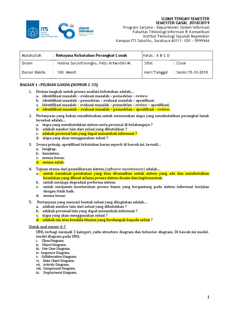Soal UTS RKPL Gasal 20182019 Ver3 (Multiple Choice)