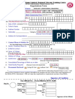 Registration Form: Name of The Project/Course