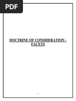 Doctrine of Consideration - Facets