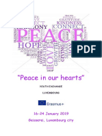 "Peace in Our Hearts": 16-24 January 2019 Geisserei, Luxembourg City