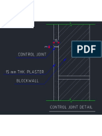 Control Joint Detail Groove