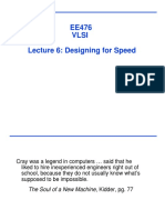 VLSI Lecture 6: Designing for Speed