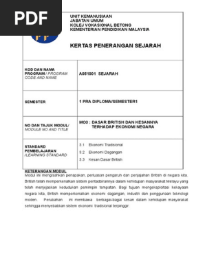 Nota Modul 3 Kini Pdf