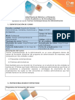 Syllabus Del Curso Teorías Contemporáneas de Administración