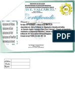 Certificado de Ofimatica