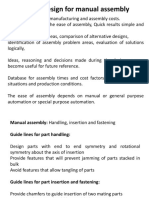 Product Design For Manual Assembly: DFA Tool: To Reduce Manufacturing and Assembly Costs