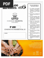 III Simulado Ef II 2016 9º Ano