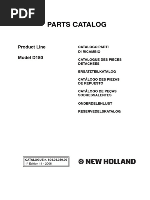 Catalogue De Pièces Détachées New Holland 415 - Tondeuse-conditionneur à Disque NEUF