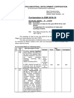 Scheudle of Rates For The Year 2018 - 19 For MIDC Civil Works