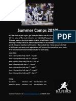 Summer Camps 2019!: Questions? Contact Us At: or (908) 691-3029