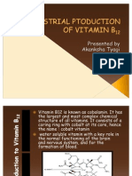 Industrial Ptoduction of Vitamin b12