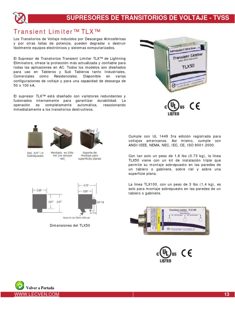 Catálogo TLX Rev6A | PDF | Electricidad | Ingenieria Eléctrica
