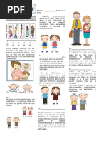 Actividades sobre etapas del desarrollo humano | PDF | Adultos | Vejez