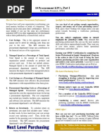 Articulo - 10 Procurement KPIs, Part I y II - 2009 PDF