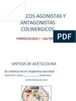 Farmacos Agonistas y Antagonistas Colinergicos