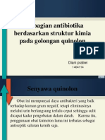 Pembagian antibiotika berdasarkan struktur kimia pada golongan quinolon.pptx