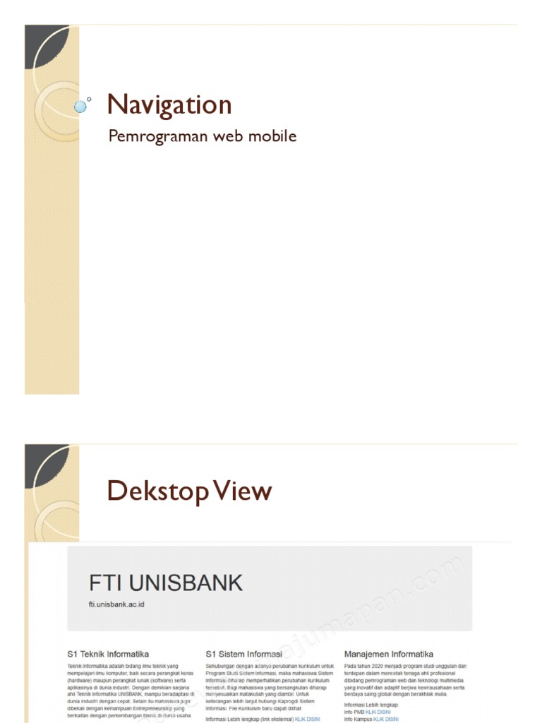 Navigation Bootstrap Part 2 | PDF