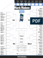 Fillable March Madness