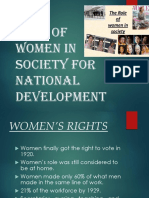 Role of Women in Society For National Development