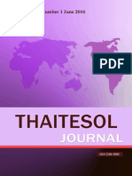 Thailand TESOL Journal Vol29 No1 June 2016 PDF