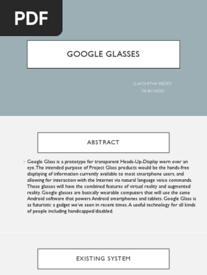 Google Glasses