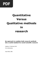 Quantitative vs Qualitative Methods