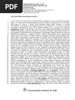 Ata - I Sessão Extraordinária ConsUni - 12-02-2019