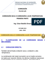 Corrosión Seca o Corrosión A Alta Temperatura