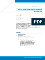 Atmel 8352 Adc of Tinyavr in Single Ended Mode Avr125 Applicationnote