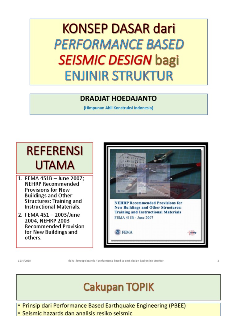 Konsep Dasar Dari Performance Based Seismic Design Bagi Enjiner ...
