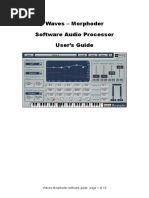 Waves - Morphoder Software Audio Processor User's Guide