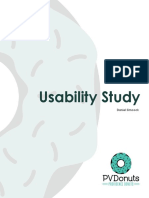 Usability Study PVDonuts